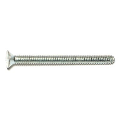 1/4"-20 x 3" Zinc Plated Steel Coarse Thread Slotted Flat Head Sheet Metal Screws