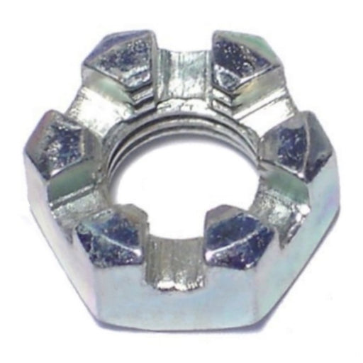 5/16"-24 Zinc Plated Steel Fine Thread Castle Hex Nuts