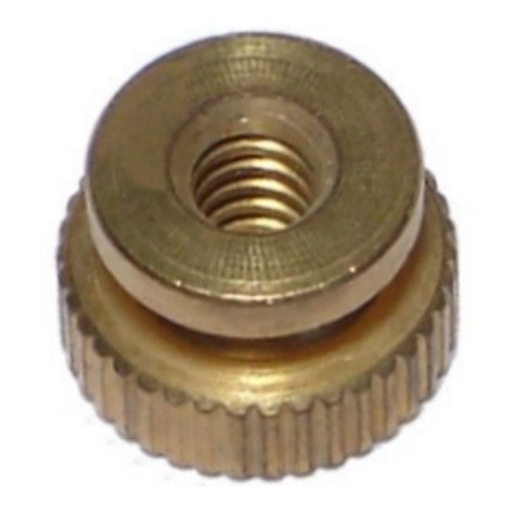 #6-32 Brass Coarse Thread Knurled Nuts