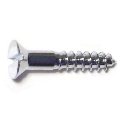 #6 x 3/4" Brass Slotted Flat Head Wood Screws