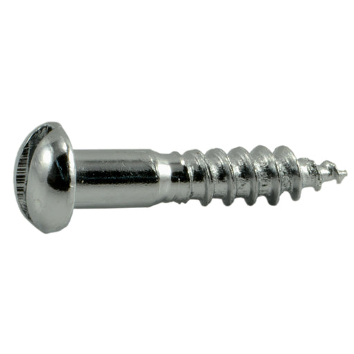 #6 x 3/4" Steel Slotted Round Head Wood Screws