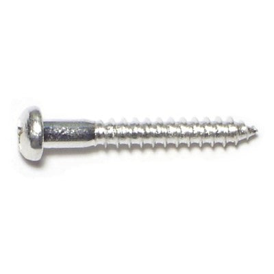 #8 x 1-1/4" Aluminum Phillips Round Head Wood Screws