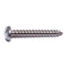 #10 x 1-1/2" 18-8 Stainless Steel Slotted Pan Head Sheet Metal Screws