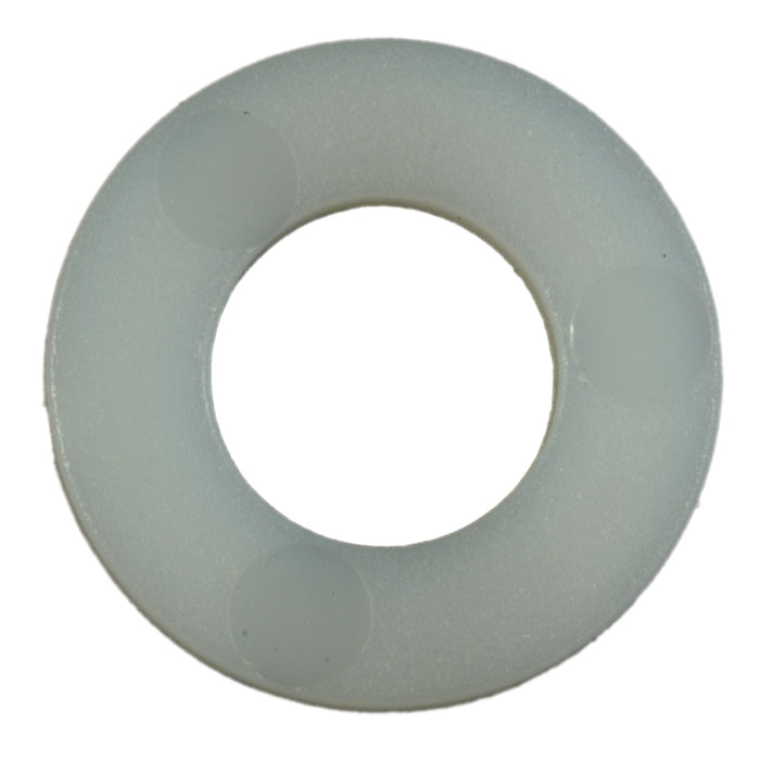 1/4" x 17/64" x 1/2" x 1/16" Nylon Plastic Flat Washers