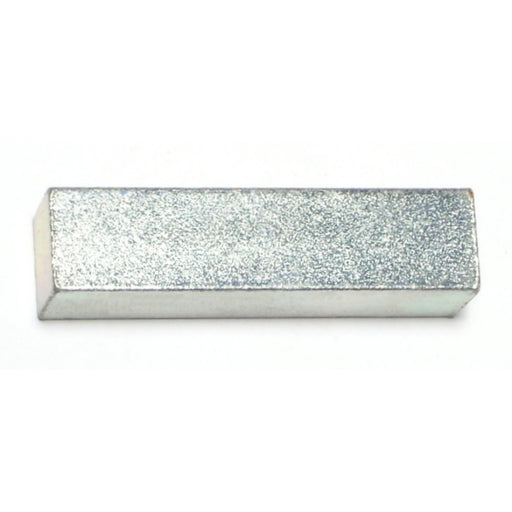 1/2" x 1/2" x 2" Zinc Plated Steel Square Machine Keys