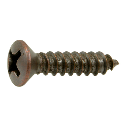 #6 x 5/8" Steel Phillips Oval Head Decorative Sheet Metal Screws