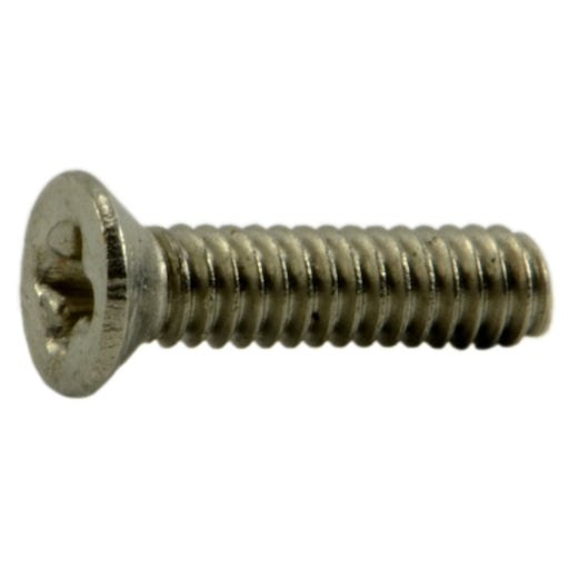 #0-80 x 1/4" 18-8 Stainless Steel Fine Thread Phillips Flat Head Miniature Machine Screws