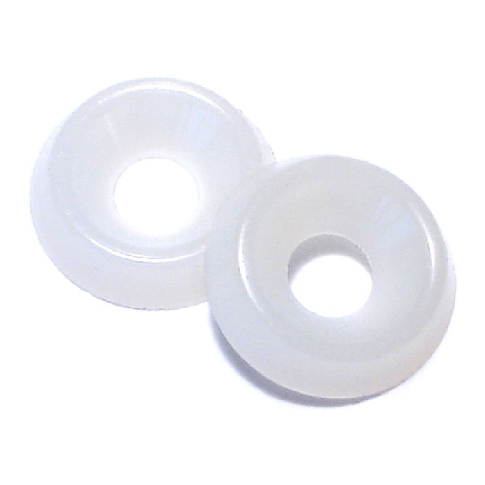 #8 x 11/64" x 33/64" x 7/64" Nylon Plastic Finishing Washers