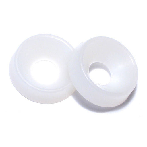 #10 x 13/64" x 37/64" x 5/32" Nylon Plastic Finishing Washers