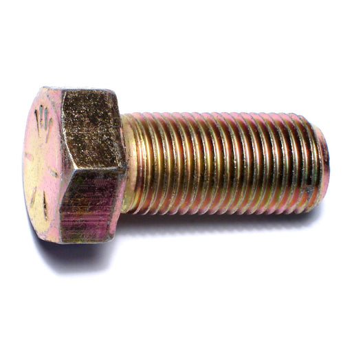 9/16"-18 x 1-1/4" Zinc Plated Grade 8 Steel Fine Thread Hex Cap Screws