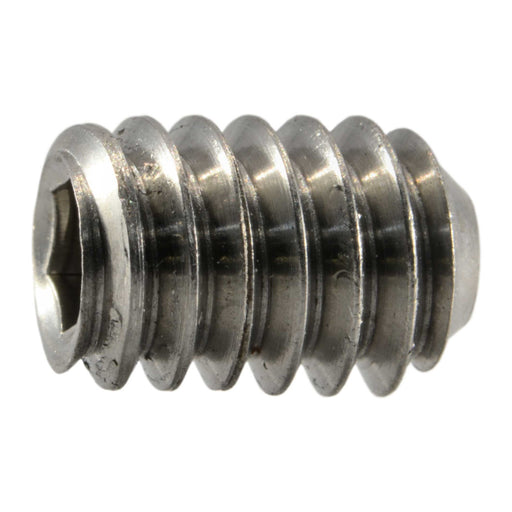 1/4"-20 x 3/8" 18-8 Stainless Steel Coarse Thread Hex Socket Headless Set Screws