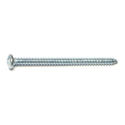 #6 x 2" Zinc Plated Steel Combo Pan Head Sheet Metal Screws