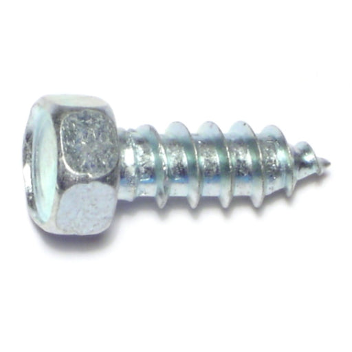 3/8" x 1" Zinc Plated Steel Indented Hex Head Sheet Metal Screws