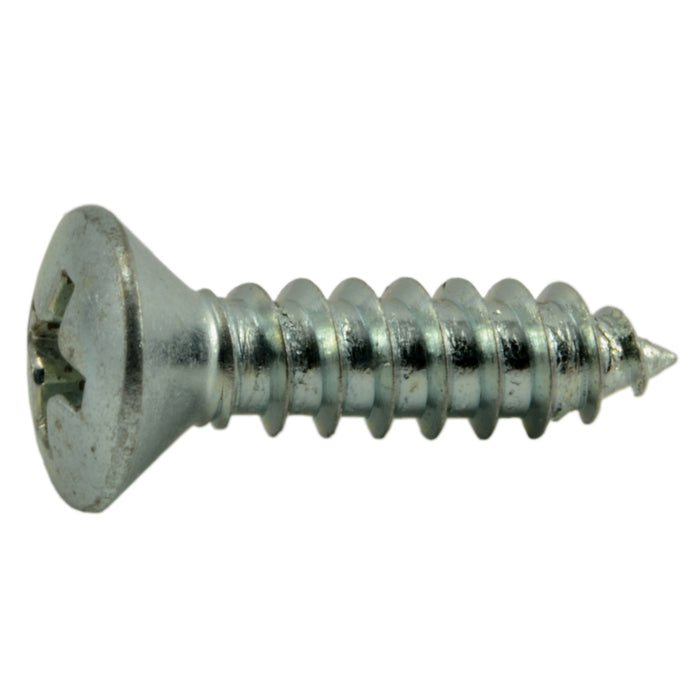 #10 x 3/4" Zinc Plated Steel Phillips Oval Head Sheet Metal Screws