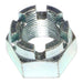 7/8"-14 Zinc Plated Steel Fine Thread Castle Hex Nuts