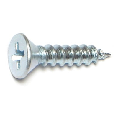 #9 x 3/4" Zinc Plated Steel Phillips Flat Head Hinge Screws