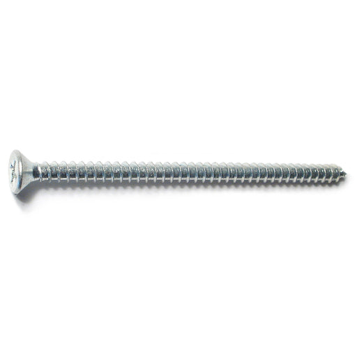 #9 x 3" Zinc Plated Steel Phillips Flat Head Hinge Screws