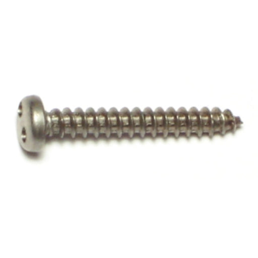 #6 x 1" 18-8 Stainless Steel Spanner Security Pan Head Sheet Metal Screws