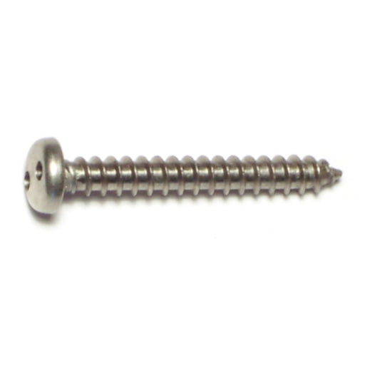 #8 x 1-1/4" 18-8 Stainless Steel Spanner Security Pan Head Sheet Metal Screws