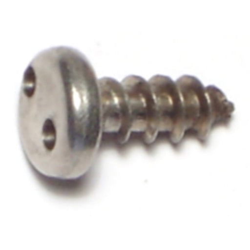 #10 x 1/2" 18-8 Stainless Steel Spanner Security Pan Head Sheet Metal Screws