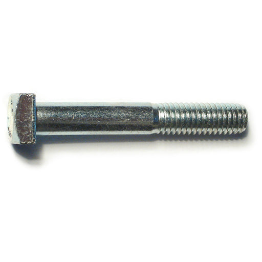 3/8"-16 x 2-1/2" Zinc Plated Grade 2 / A307 Steel Coarse Thread Square Head Bolts