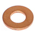 1/2" x 17/32" x 1-1/16" Copper SAE Flat Washers