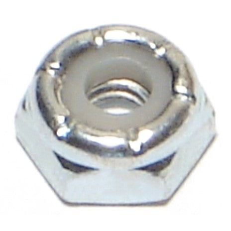 #8-32 Zinc Plated Grade 2 Steel Coarse Thread Nylon Insert Lock Nuts