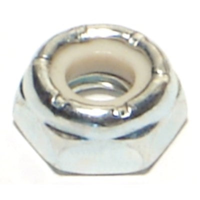 1/4"-20 Zinc Plated Grade 2 Steel Coarse Thread Nylon Insert Lock Nuts