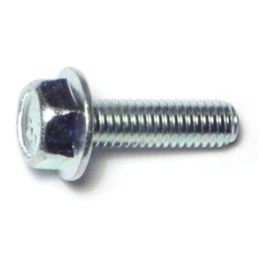 6mm-1.0 x 20mm Zinc Plated Class 10.9 Steel Coarse Thread JIS Hex Washer Head Flange Bolts