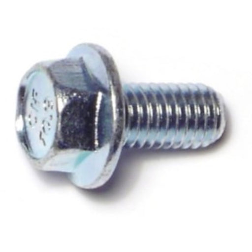 8mm-1.25 x 16mm Zinc Plated Class 10.9 Steel Coarse Thread JIS Hex Washer Head Flange Bolts