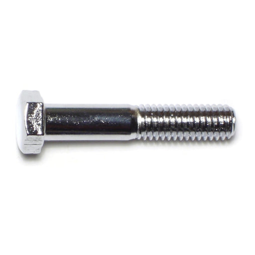 3/8"-16 x 2" Chrome Plated Grade 5 Steel Coarse Thread Hex Cap Screws