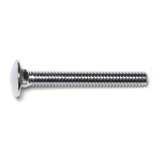 1/4"-20 x 2" Chrome Plated Grade 5 Steel Coarse Thread Carriage Head Bumper Bolts