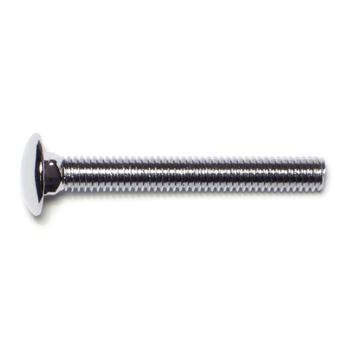 5/16"-18 x 2-1/2" Chrome Plated Grade 5 Steel Coarse Thread Carriage Head Bumper Bolts