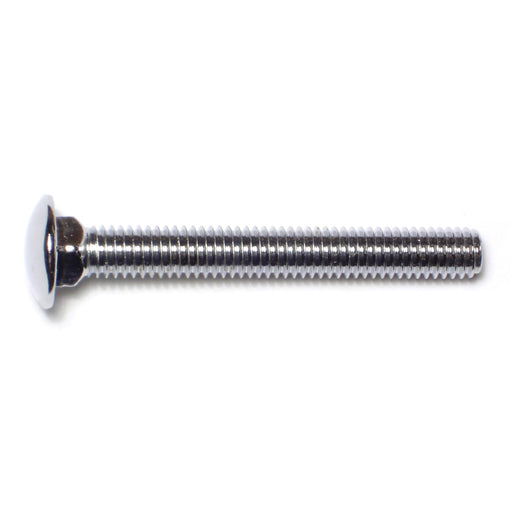 3/8"-16 x 3" Chrome Plated Grade 5 Steel Coarse Thread Carriage Head Bumper Bolts