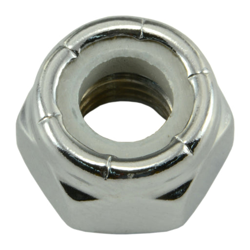 1/4"-28 Chrome Plated Steel Fine Thread Nylon Insert Lock Nuts