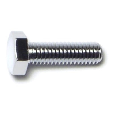 6mm-1.0 x 20mm Chrome Plated Class 8.8 Steel Coarse Thread Hex Cap Screws