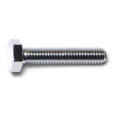 6mm-1.0 x 30mm Chrome Plated Class 8.8 Steel Coarse Thread Hex Cap Screws