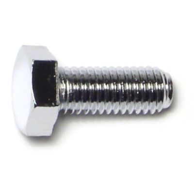 8mm-1.25 x 20mm Chrome Plated Class 8.8 Steel Coarse Thread Hex Cap Screws