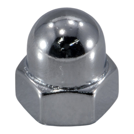 8mm-1.25 Chrome Plated Class 8 Steel Coarse Thread Acorn Cap Nuts