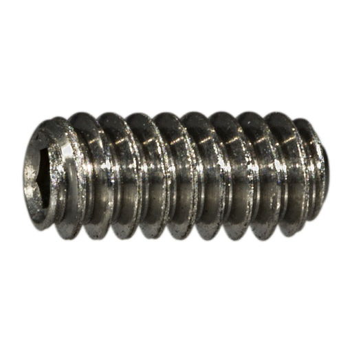 #4-40 x 1/4" 18-8 Stainless Steel Coarse Thread Hex Socket Headless Set Screws