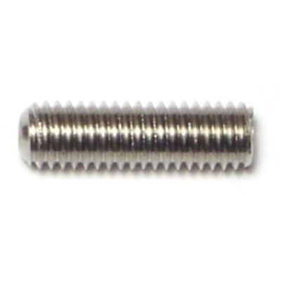 #10-32 x 5/8" 18-8 Stainless Steel Fine Thread Hex Socket Headless Set Screws