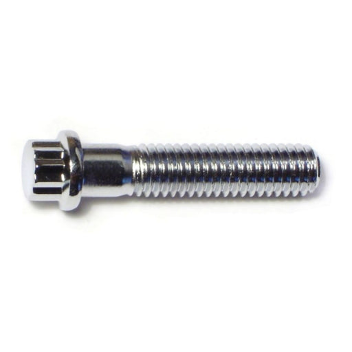 3/8"-16 x 2" Chrome Plated Steel Coarse Thread Flange Head 12-Point Cap Screws