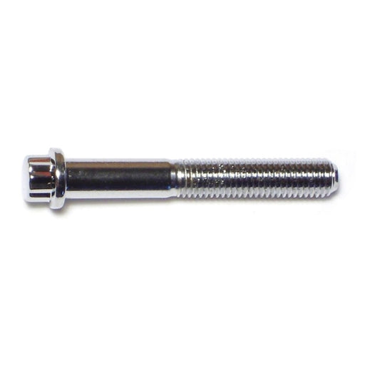 1/4"-28 x 1-3/4" Chrome Plated Steel Fine Thread Flange Head 12-Point Cap Screws