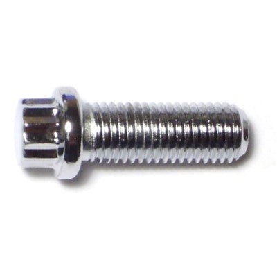 5/16"-24 x 7/8" Chrome Plated Steel Fine Thread Flange Head 12-Point Cap Screws