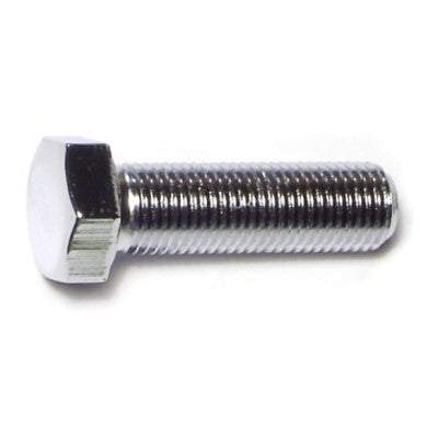 3/8"-24 x 1-1/2" Chrome Plated Grade 5 Steel Fine Thread Hex Cap Screws