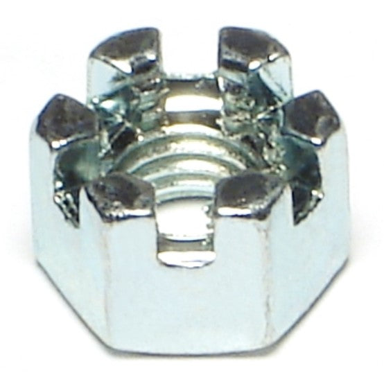 8mm-1.25 Zinc Plated Class 8 Steel Coarse Thread Castle Nuts