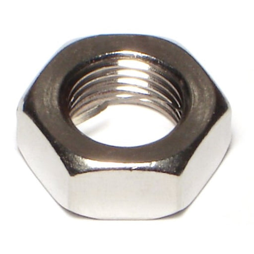 1/2"-20 x 27/32" 18-8 Stainless Steel Fine Thread Jam Nuts