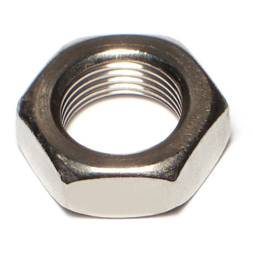 3/4"-16 x 1-1/4" 18-8 Stainless Steel Fine Thread Jam Nuts