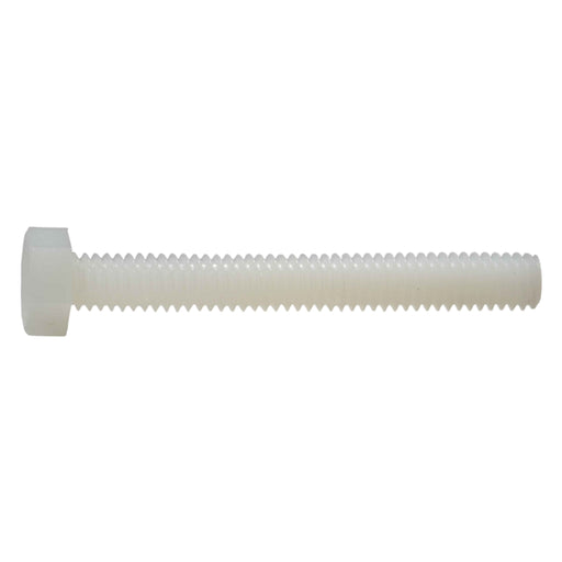 5/16"-18 x 2-1/2" Nylon Plastic Coarse Thread Hex Cap Screws