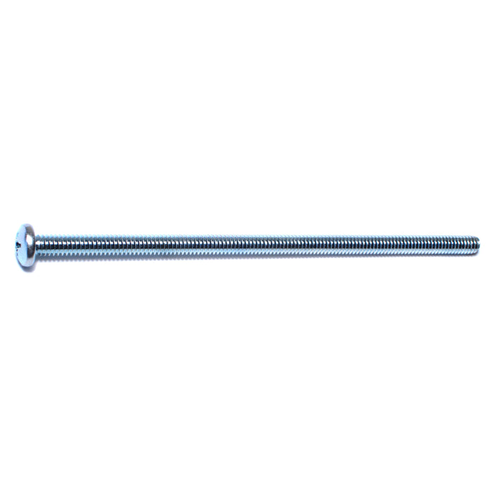 1/4"-20 x 6" Zinc Plated Steel Coarse Thread Phillips Pan Head Machine Screws